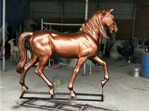 仿铜不锈钢马雕塑